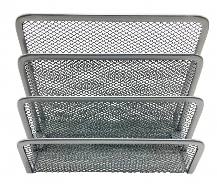 Rozdružovač s přihrádkami, drátěný, strříbrný