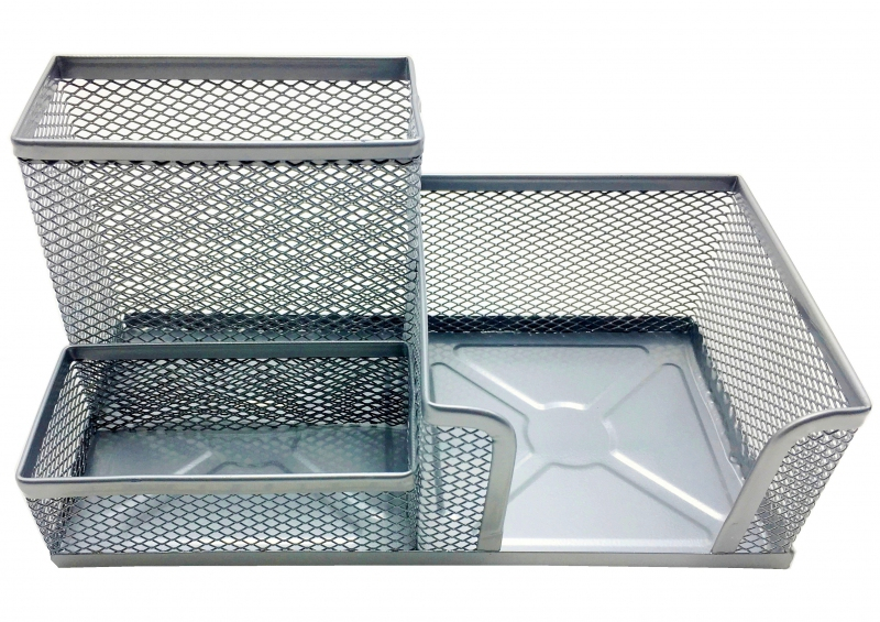 Drátěný stojánek kombinovaný stříbrný