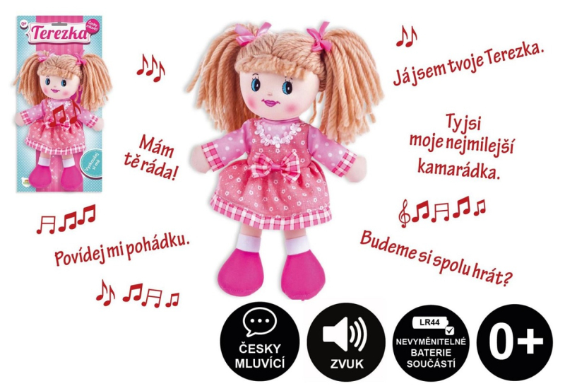 Panenka Terezka, 30 cm, mluvící