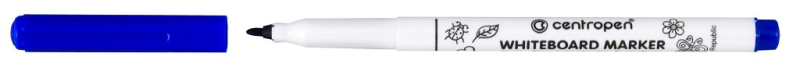Popisovač, Centropen, 2507, na stíratelné tabulky, modrý