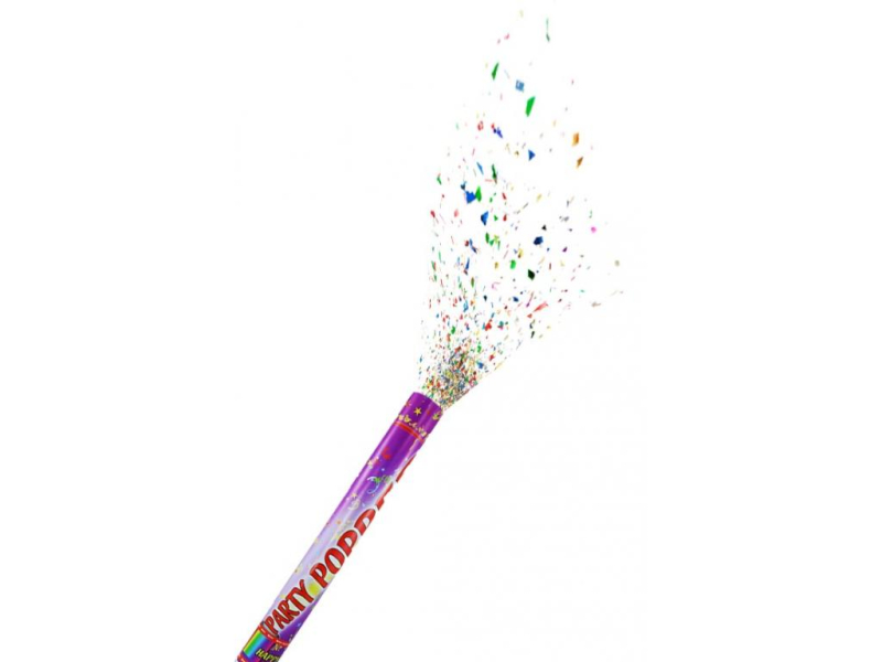 Konfety vystřelovací papírové 50 cm