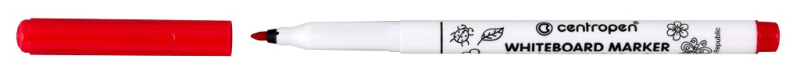 Popisovač, Centropen, 2507, na stíratelné tabulky, červený