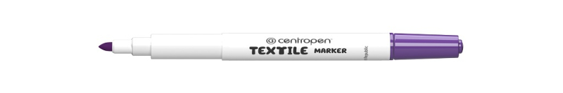 Značkovač, Centropen, 2739, na textil, 1,5 mm, fialový