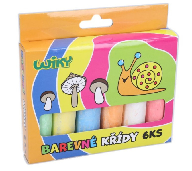 Křída chodníková, 6 kusů