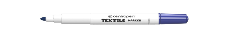 Značkovač, Centropen, 2739, na textil, 1,5 mm, modrý