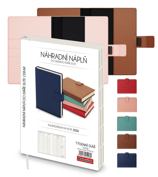 Náhradní náplň do diáře Oskar Elite A5, Baloušek