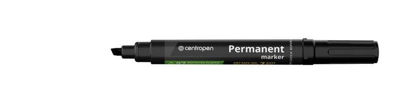 Značkovač, Centropen, 8516, permanentní, seříznutý, černý seříznutý