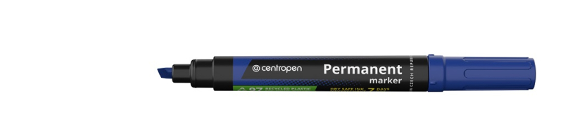 Značkovač, Centropen, 8516, permanentní, seříznutý, modrý