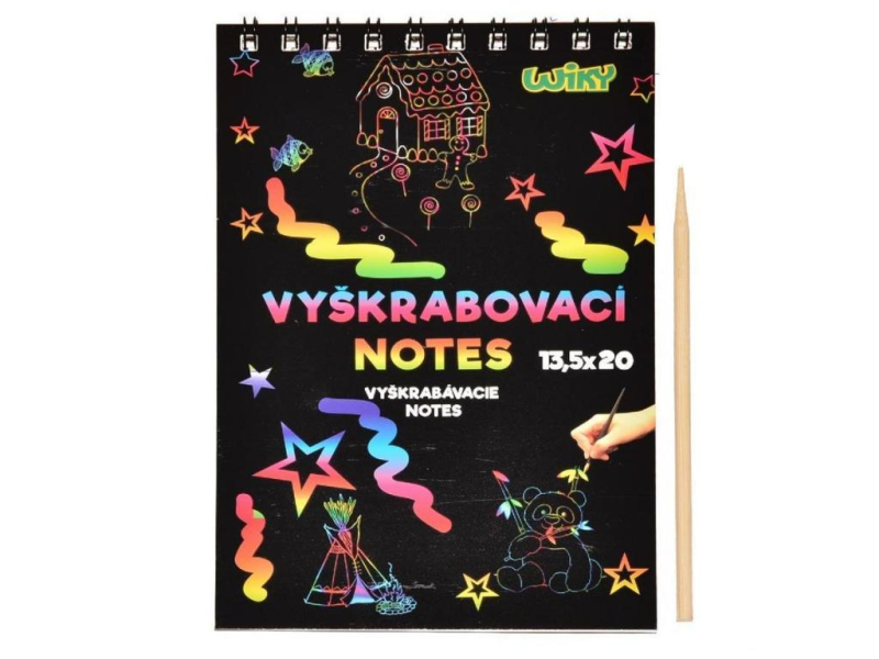 Škrabací blok, 20 x 13,5 cm, 12 listů