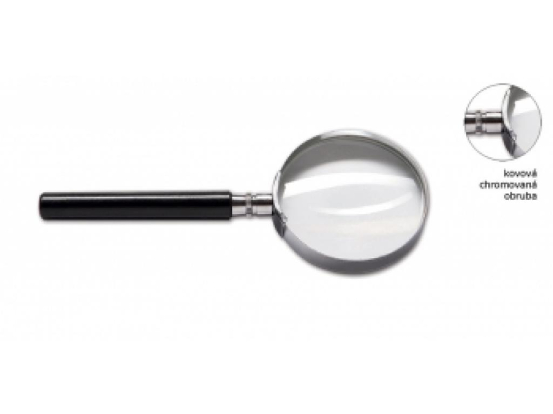 Lupa 75cm prpůměr kovová obruba