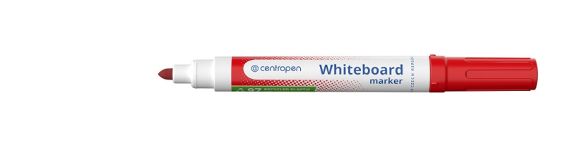 Značkovač, Centropen, 8559, stíratelný, 2,5 mm, červený