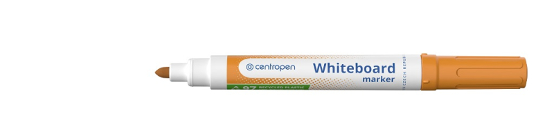 Značkovač, Centropen, 8559, stíratelný, 2,5 mm, oranžový