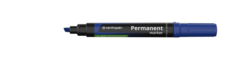 Značkovač, Centropen, 8576, permanent, seříznutý, 1 -4,5 mm, permanent, modrý