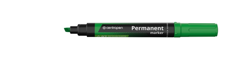 Značkovač, Centropen, 8576, permanent, seříznutý, 1 - 4,5 mm, zelený