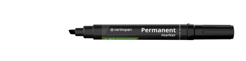 Značkovač, Centropen, 8576, permanent, seříznutý, 1 - 4,5 mm, černý