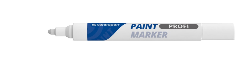 Značkovač, Centropen, 9210, lakový, 4,5 mm, bílý