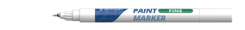 Značkovač, Centropen, 9211, lakový, 0,7 mm, bílý