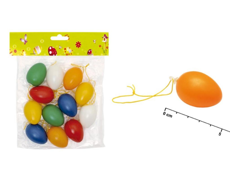 Vejce plastové, 12 kusů