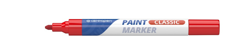 Značkovač, Centropen, 9100, lakový, 2 - 5 mm, červený