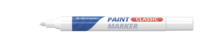 Značkovač, Centropen, 9100, lakový, 2 - 5 mm, bílý