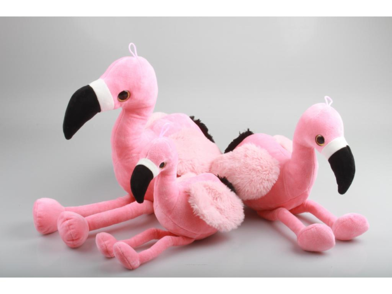 Plameňák plyšový