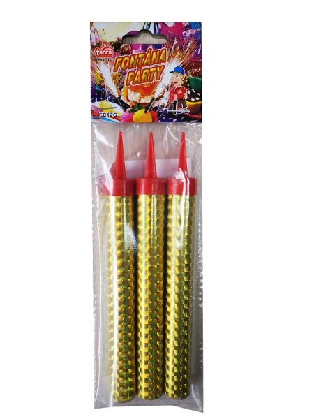 Svíčka fontána 12cm-3ks