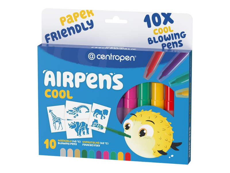 Foukací fixy, Airpens, 1500-10, Cool