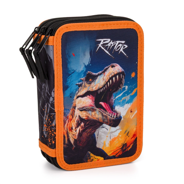 Penál třípatrový, Prázdný, Dino