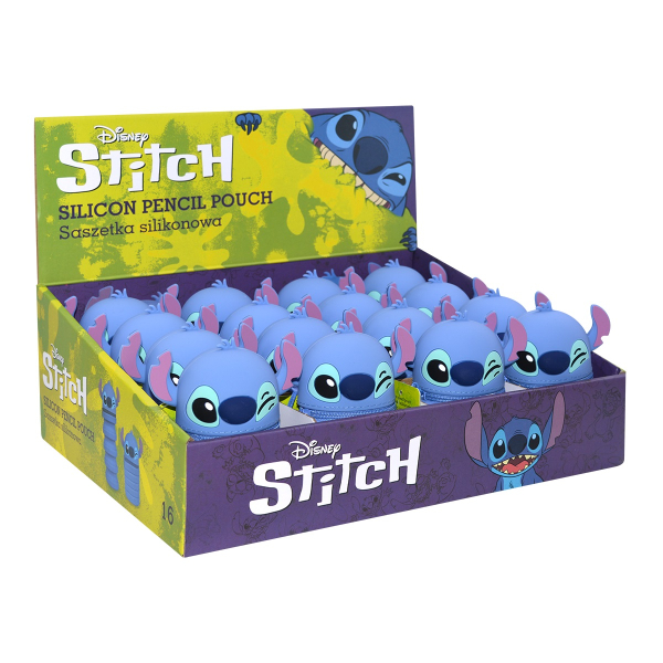 Penál colorino silikonové stitch, roztahovací