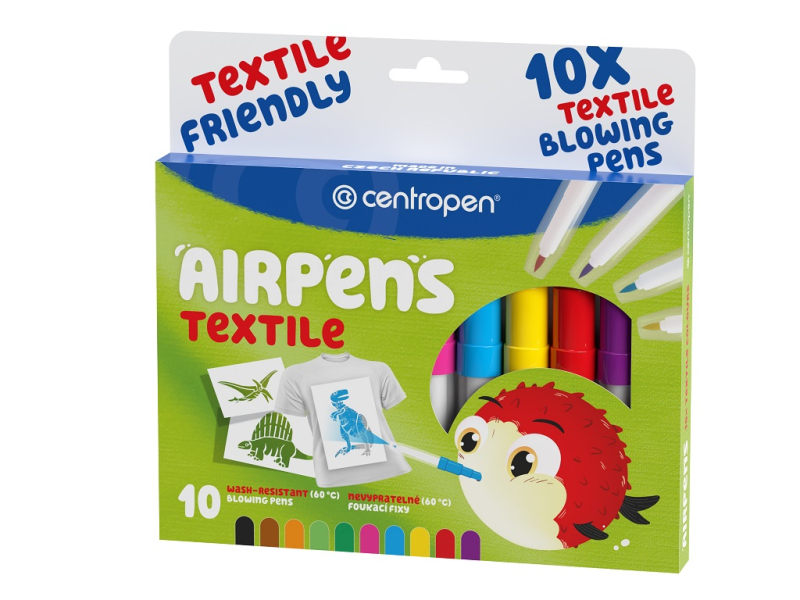 Foukací fixy Airpens na textil 1539-10ks