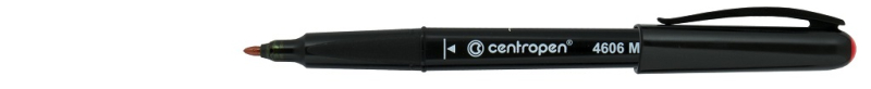 Popisovač, Centropen, 4606, na CD, 1 mm, červený