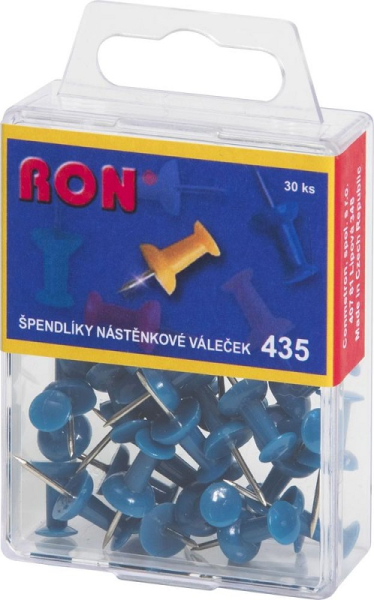 Napínáčky kužel 435, 30 kusů, modré
