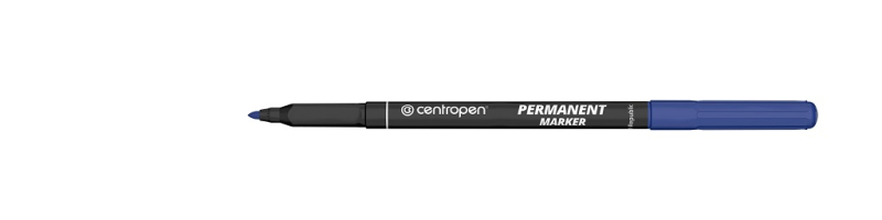 Popisovač, Centropen, 2536, permanent, světlostálý, 2 mm, modrý