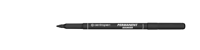 Popisovač, Centropen, 2536, permanent, světlostálý, 2 mm, černý