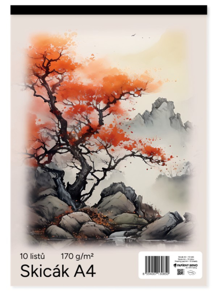 Skicák A4, 10 listů