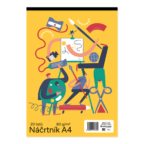 Náčrtník A4, 20 listů