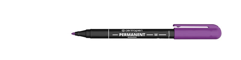 Popisovač, Centropen, 2846, permanent, 1 mm, fialový