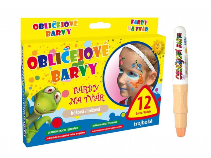 Barva na obličej, béžová