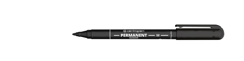 Popisovač, Centropen, 2846, permanent, 1 mm, černý 1mm