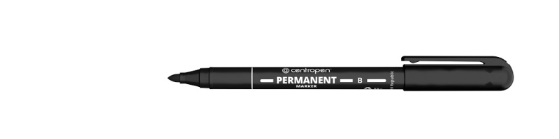 Popisovač, Centropen, 2836, permanent, 2 mm, černý