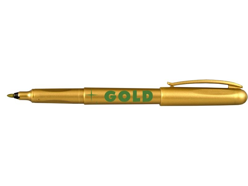 Popisovač, Centropen, 2670, permanentní, 1 mm, zlatý