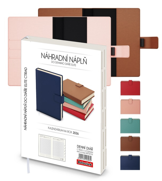 Náhradní vložka do diáře Ctirad Elite A5, Baloušek