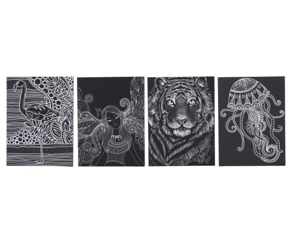 Škrabací obrázek, 26x19 cm