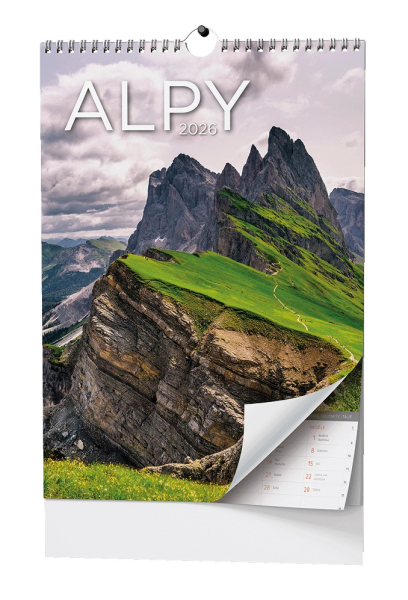 Kalendář nástěnný, Alpy, Baloušek
