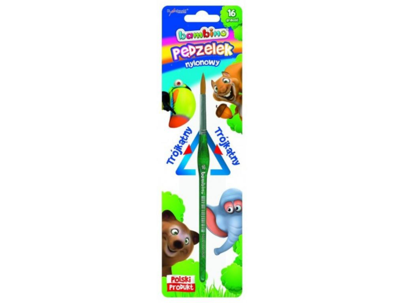 Štětec trojhranný úchop, č.16, nylonový vlas