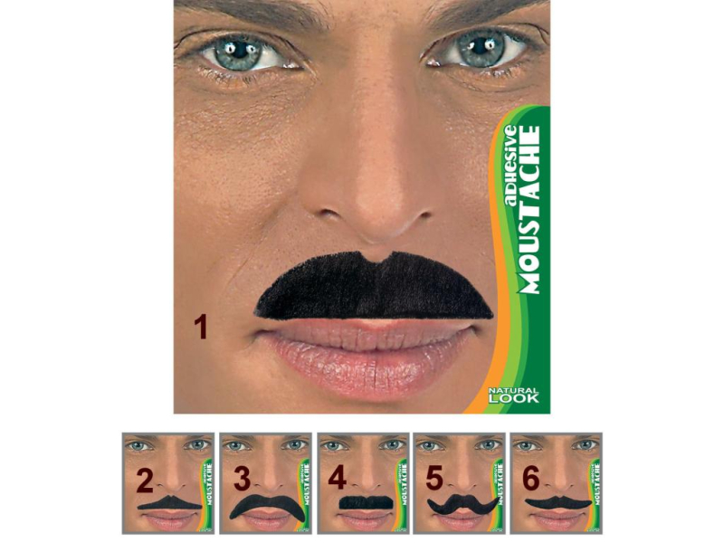 Knír karnevalový černý