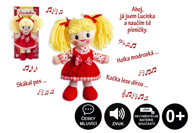 Panenka Lucinka, česky zpívající