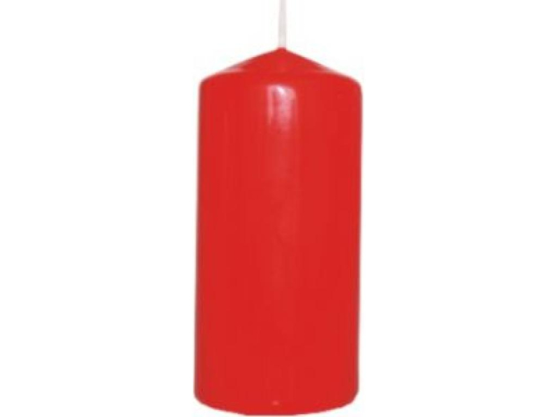 Svíčka válec, 50-100mm, červená