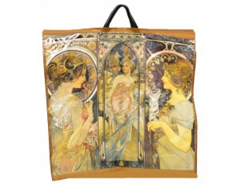 Taška igelitovás uchem A.Mucha 55 x 50 cm