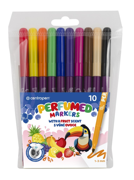 Popisovače, Centropen, 2589-10, sada 10 kusů, parfémovaná